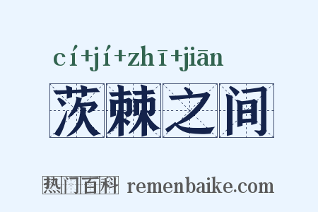 茨棘之间是什么意思的图片